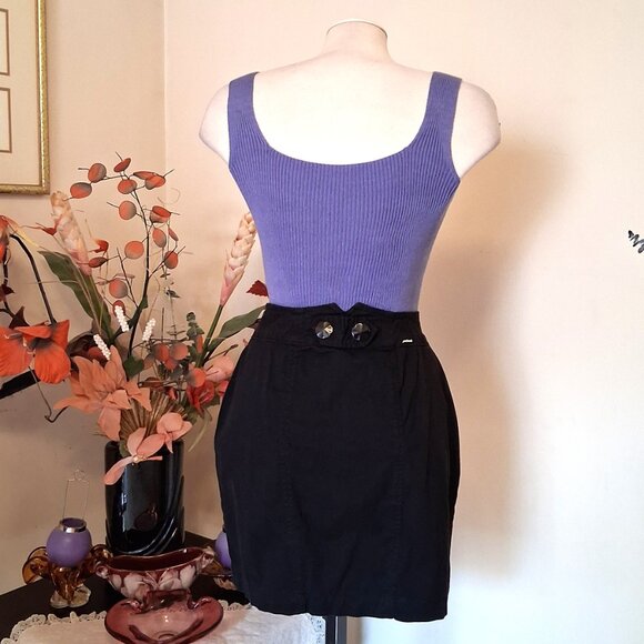 NWOT Colcci Black Mini High Waist Short Skirt Women’s Fall Winter Skirts - Picture 11 of 11